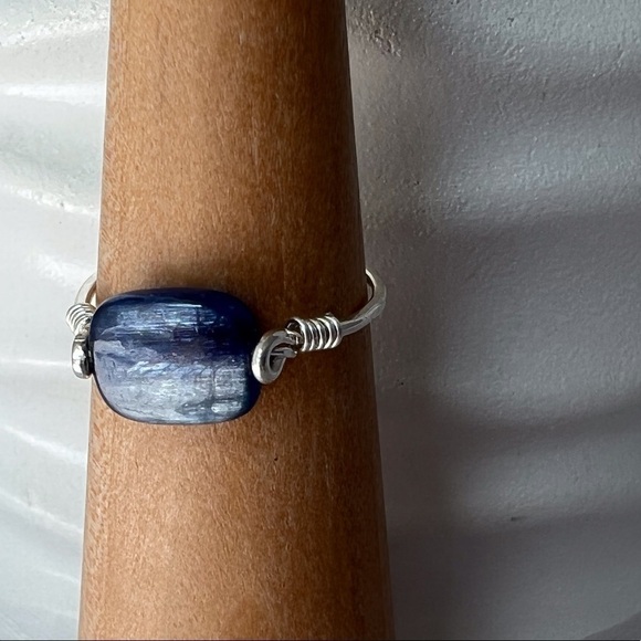 Hand Crafted Jewelry - BLUE Kyanite Sterling Silver Ring